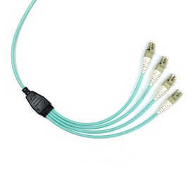CPR 8 Serat Elite Breakout Kabel Serat Mpo MPO Perempuan Ke LC OM3 LSZH Tipe B