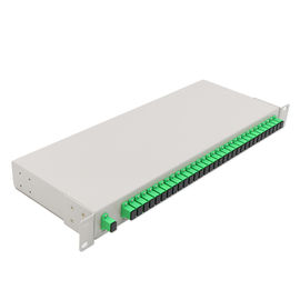 Rack Mount Single Mode Fiber Splitter Garansi 3 Tahun Dengan Konektor Sc / Apc