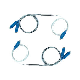 1.2 meter G657A2 0.9mm tabung baja serat optik Filter FWDM 1 x 2 SC konektor UPC