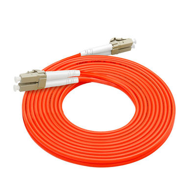 50/125 Multimode Duplex Outdoor Armored Fiber Optic Patch Cable untuk Transmisi Data Berkecepatan Tinggi