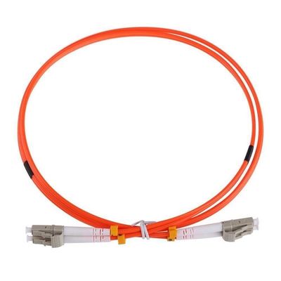 LC-LC Multimode Optical Fiber Patch Cord dengan panjang yang dapat disesuaikan untuk Jaringan FTTH FTTB FTTX
