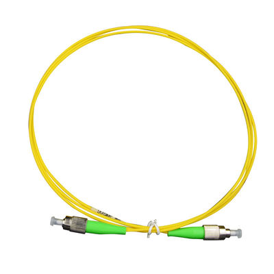 Kabel Patch Fiber FC APC dengan Konektor Logam Tipe Sekrup Simplex 9/125 SM Panjang 2 Meter