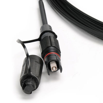 Waterproof IP67 Multimode OM3 SC Fiber Optic Patch Cord untuk Aplikasi FTTH Luar Ruang