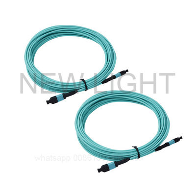 Kabel MTP MPO Multimode 12 Core OM4 dengan bahan LSZH untuk koneksi dengan kepadatan tinggi