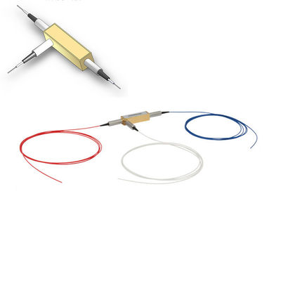 Sirkulator Serat Optik FC APC SM dengan Rentang Panjang Gelombang 1280 - 1400 nm dan Serat Hi1060 untuk Transmisi Sinyal Dua Arah