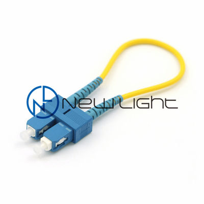 Kabel Loopback Fiber Optik Mode Tunggal Kuning G657A2 untuk Komunikasi Berkinerja Tinggi