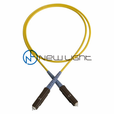 Low Insertion Loss 3M MU Single Mode Fiber Optic Patch Cord dengan Fiber Simplex