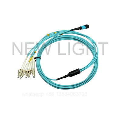 12F Kabel bagasi MTP perempuan ke laki-laki dengan jaket PVC 3,5 mm untuk Kompatibilitas OM3 OM4