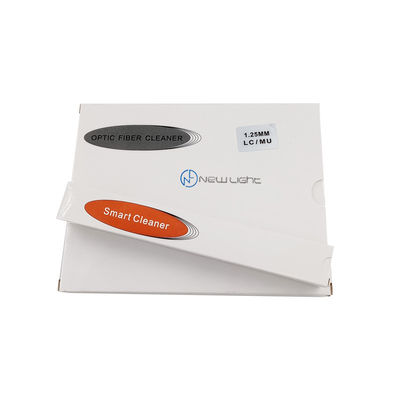 Direktif EU/95/2002/EC Memenuhi 2.5mm Fiber Optic Cleaner dengan IL < 0,2db dan > 800 siklus pembersihan untuk Konektor UPC/APC