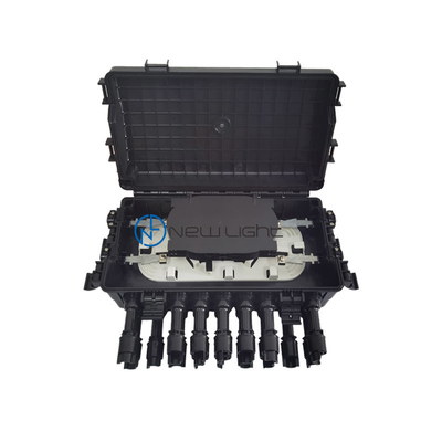 16 Port ABS Ftth Fiber Optic Termination Box SC / LC Pemasangan di dinding 2,4 pon