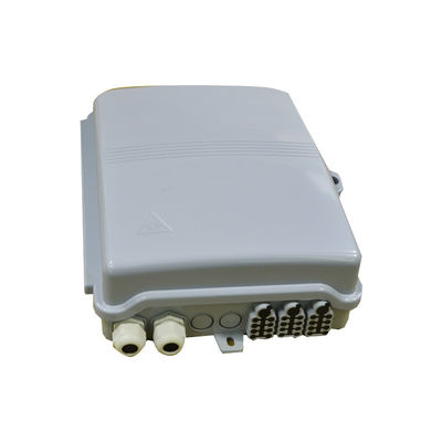 24 Core Cassette PLC Splitter FTTH Termination Box dengan bahan ABS dan 8 Port untuk Distribusi Serat