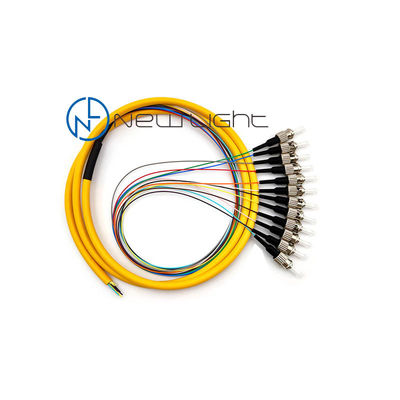 Kabel Patch Fiber Optik LSZH 12 Warna dengan Kerugian Penyisipan Rendah untuk Konektivitas Andal